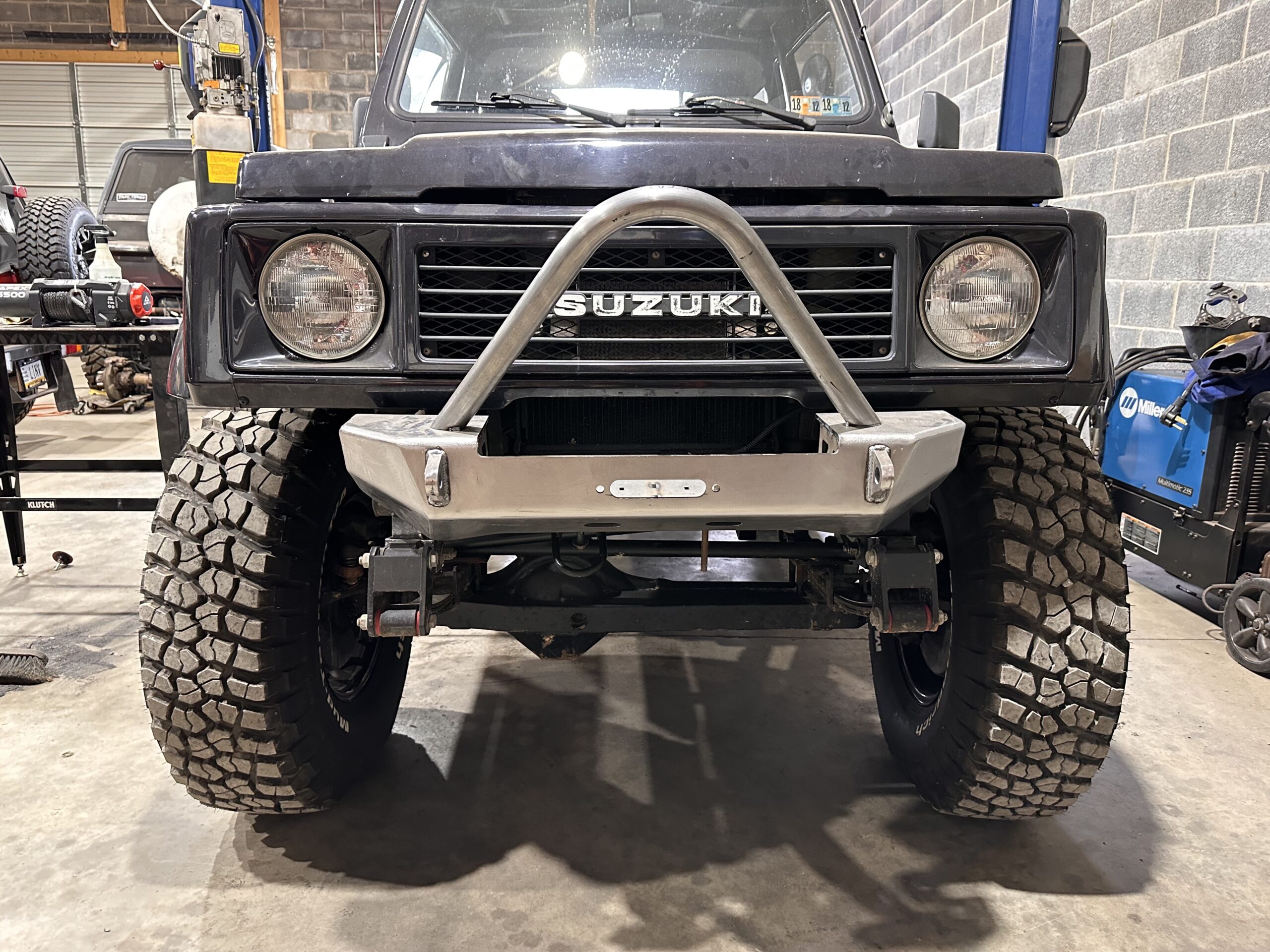 Suzuki Samurai Stubby Bumper For 5500 Winch